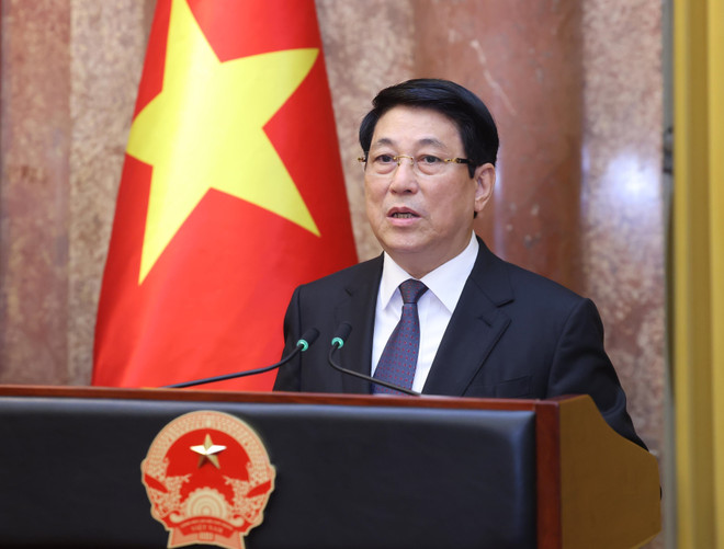 梁强主席发言。图自越通社 chu-tich-nuoc-luong-cuong-phat-bieu-giao-nhiem-vu-anh-ttxvn.jpg