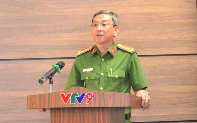 胡志明市公安厅副厅长陈红明大校发言。图自越通社 121125-hogminh-17612798540292058486646.jpg