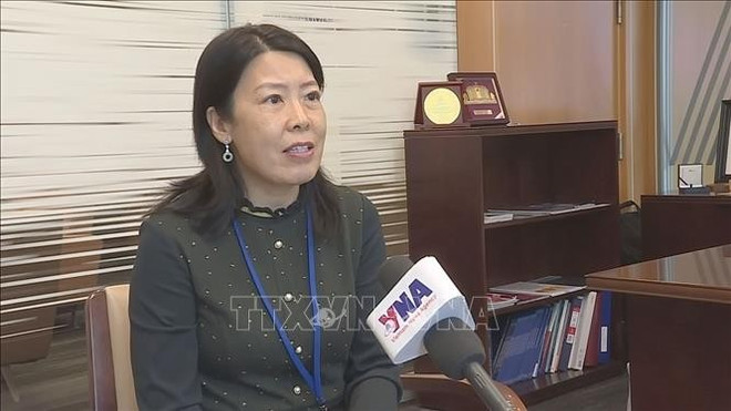 联合国毒品与犯罪问题办公室主任Xiaohong Li。图自越通社 xiaohong-li.jpg