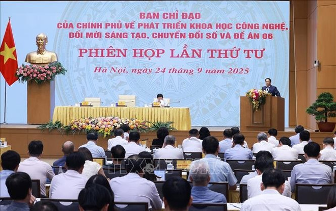 会议现场。图自越通社 pham-minh-chinh.jpg