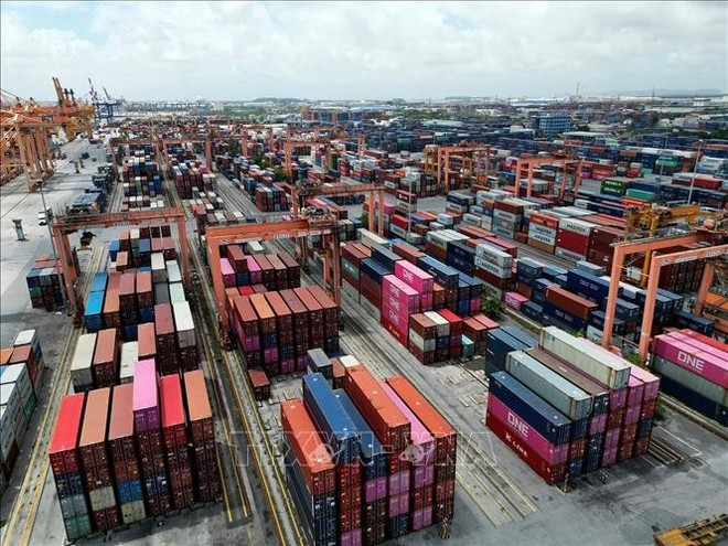 海防市新宇港口。图自越通社 logistics-tan-vu-16102023.jpg