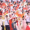 参加 “九·二”国庆80周年纪念庆典阅兵游行活动的文化、体育方阵。图片来源：越通社