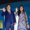 政府总理范明政与夫人离开河内 开启出席第三届联合国海洋大会、在法开展双边活动和访问爱瑞两国之行。图自越通社