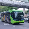 自4月18日起，该市将增投53辆电动公交车。图片来源：越通社