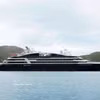 隶属法国庞洛邮轮公司（Compagnie du Ponant）的高端邮轮“雅克卡地亚”号(Le Jacques Cartier)靠泊滨潭（Bến Đầm）港。图片来源：越通社