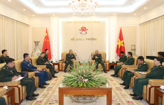 阮志咏上将会见中国人民解放军南部战区代表团 ảnh 2 阮志咏上将会见中国人民解放军南部战区代表团 ảnh 2