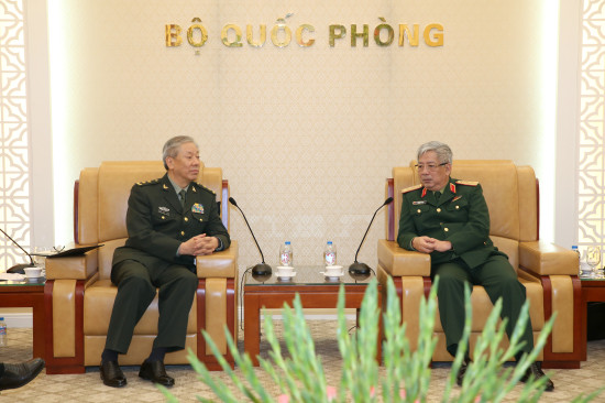 阮志咏上将会见中国人民解放军南部战区代表团 ảnh 1 阮志咏上将会见中国人民解放军南部战区代表团 ảnh 1