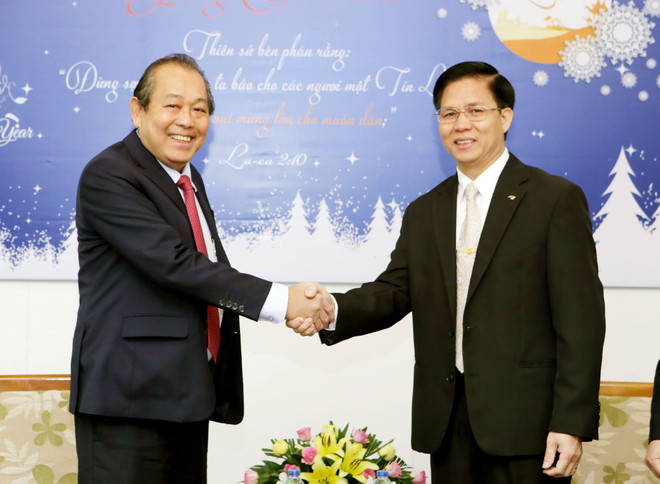 张和平圣诞节前走访慰问宗教界人士 ảnh 1