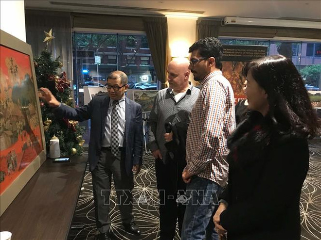 越南磨漆画和摄影作品亮相澳大利亚 ảnh 2 越南磨漆画和摄影作品亮相澳大利亚 ảnh 2