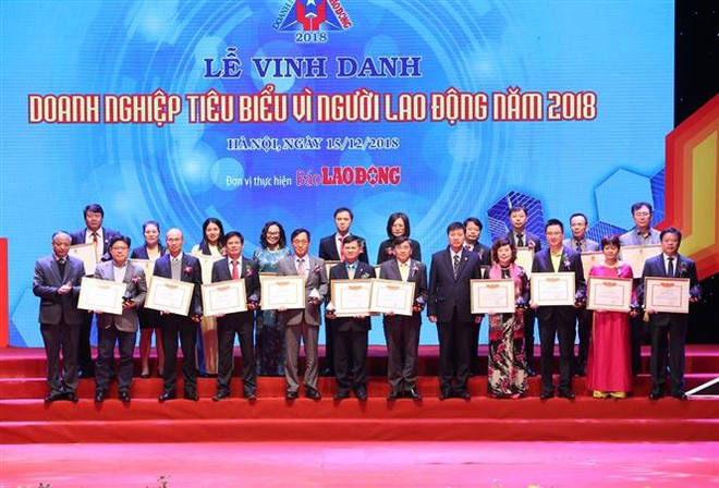 越南60家企业荣获“致力于劳动者模范企业”奖 ảnh 2 越南60家企业荣获“致力于劳动者模范企业”奖 ảnh 2
