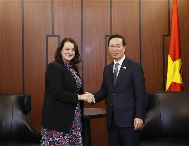 越南国家主席武文赏会见美国加利福尼亚州州长加文·纽森 ảnh 2 越南国家主席武文赏会见美国加利福尼亚州州长加文·纽森 ảnh 2