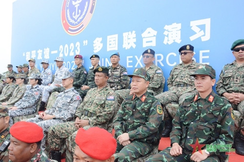 越南海军参加“和平友谊-2023”多国联合演习 ảnh 2 越南海军参加“和平友谊-2023”多国联合演习 ảnh 2