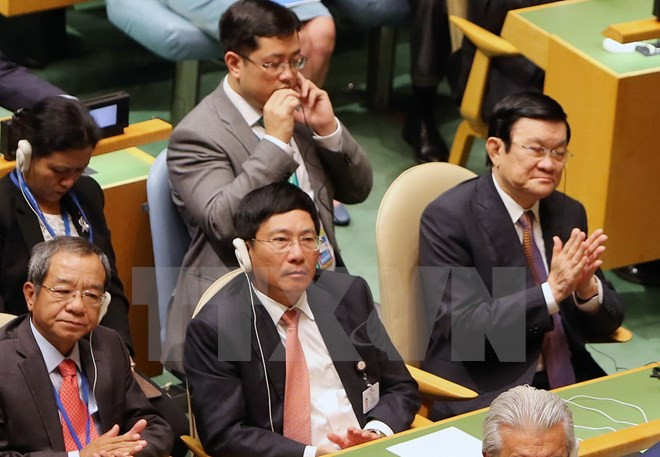 张晋创主席在联合国发展峰会框架内的密集活动 ảnh 2