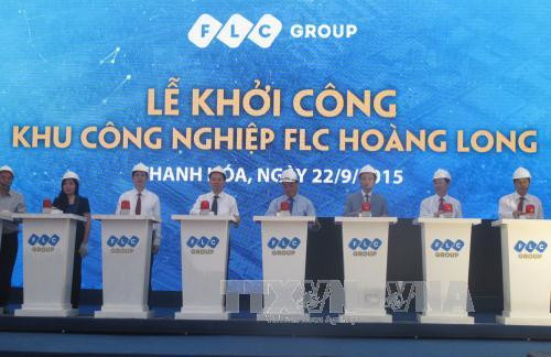 越南清化省黄龙FLC工业区正式动工兴建 ảnh 1