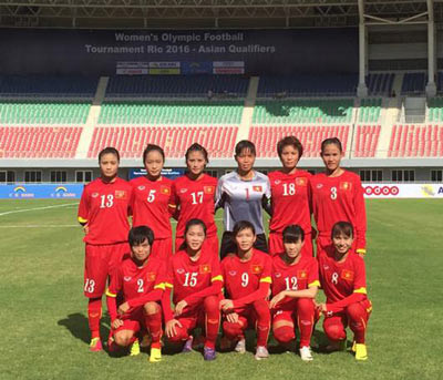 2016奥运会女足亚洲区第二轮预选赛：越南队2比1击败约旦队 ảnh 1