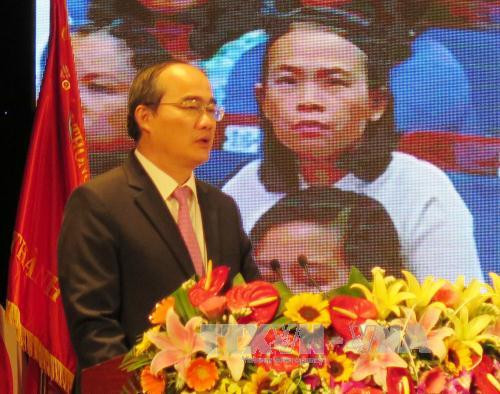 阮善仁同志出席岘港市爱国竞赛大会 ảnh 1 阮善仁同志出席岘港市爱国竞赛大会 ảnh 1