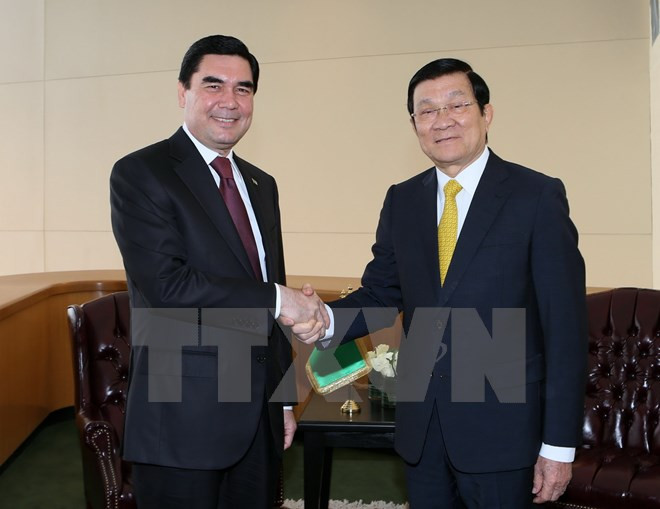 张晋主席密集会见出席联合国发展峰会的各国领导人 ảnh 1 张晋主席密集会见出席联合国发展峰会的各国领导人 ảnh 1