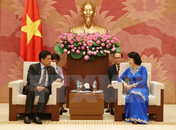 越南国会主席阮氏金银会见新西兰和菲律宾驻越大使 ảnh 2