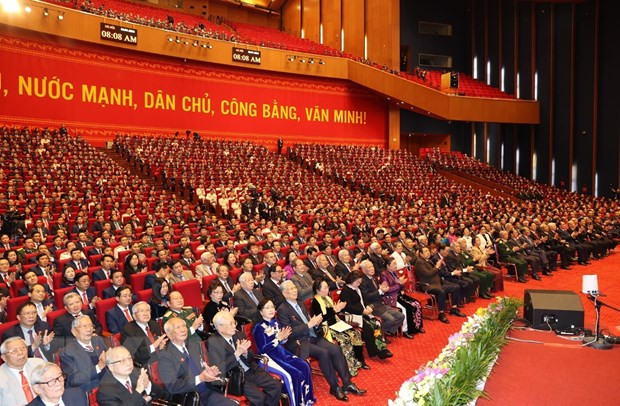 越南共产党第十三次全国代表大会开幕会新闻公报 ảnh 1 越南共产党第十三次全国代表大会开幕会新闻公报 ảnh 1