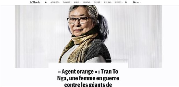 法国媒体:陈素娥女士起诉美国化学公司案件是“历史性案件” ảnh 2 法国媒体:陈素娥女士起诉美国化学公司案件是“历史性案件” ảnh 2