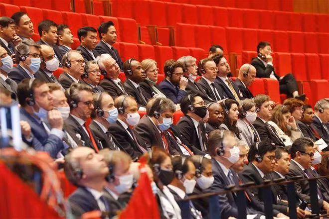 老挝人民革命党中央委员会致电祝贺越共十三大召开 ảnh 1