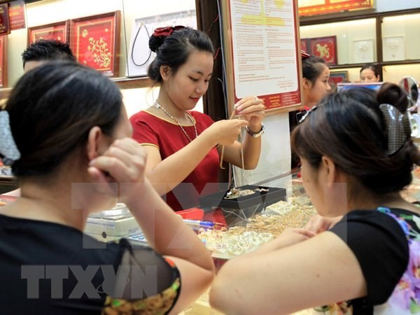 今日上午越南国内市场黄金价格保持稳定 ảnh 1