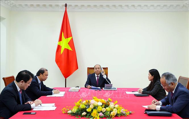 政府总理阮春福与澳大利亚总理斯科特·莫里森通电话 ảnh 2 政府总理阮春福与澳大利亚总理斯科特·莫里森通电话 ảnh 2