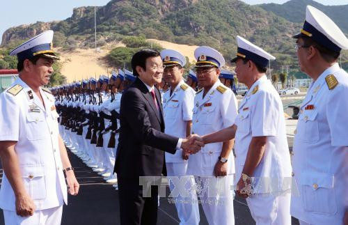 张晋创主席出席庆和省金兰国际港开港仪式 ảnh 3 张晋创主席出席庆和省金兰国际港开港仪式 ảnh 3