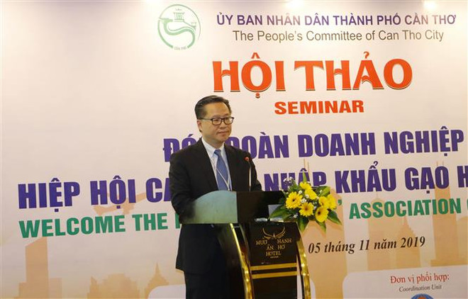 中国香港企业赴芹苴市考察大米市场 ảnh 1