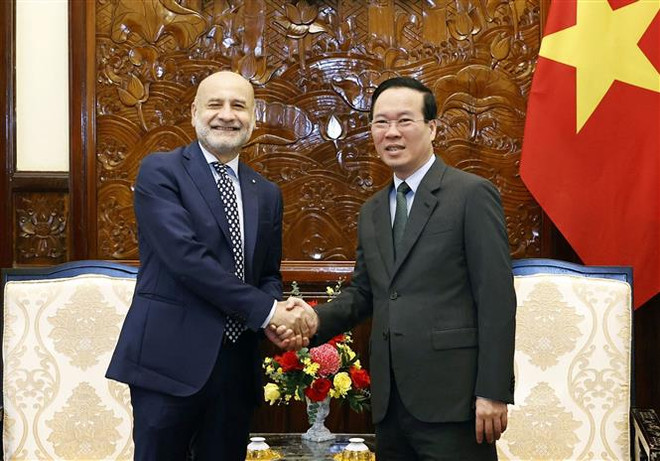 越南国家主席武文赏会见意大利驻越大使 ảnh 1 越南国家主席武文赏会见意大利驻越大使 ảnh 1