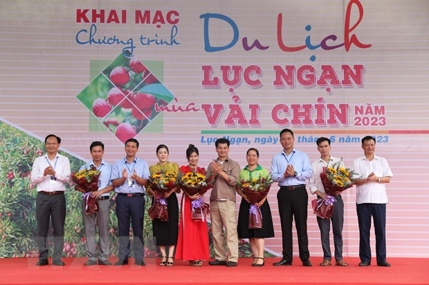 北江省2023年陆岸荔枝成熟季节旅游活动热闹开场 ảnh 1 北江省2023年陆岸荔枝成熟季节旅游活动热闹开场 ảnh 1