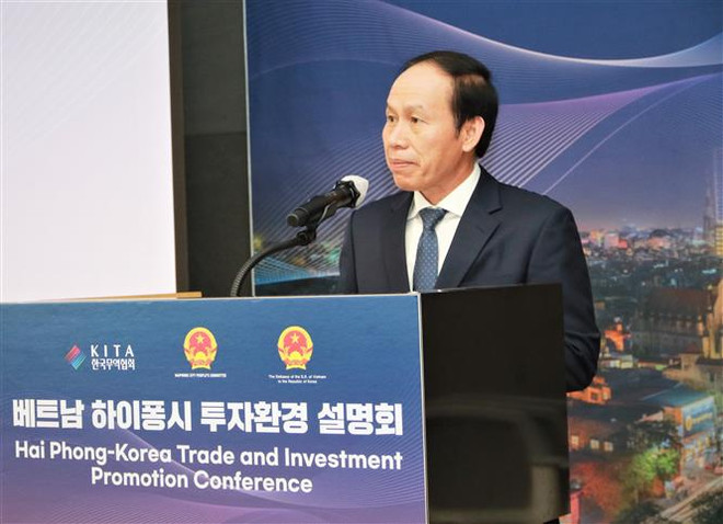 海防市在韩国首尔举行投资促进会议 ảnh 1 海防市在韩国首尔举行投资促进会议 ảnh 1