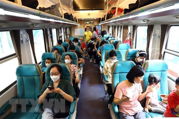 河内至海防铁路线客运量猛增 ảnh 1