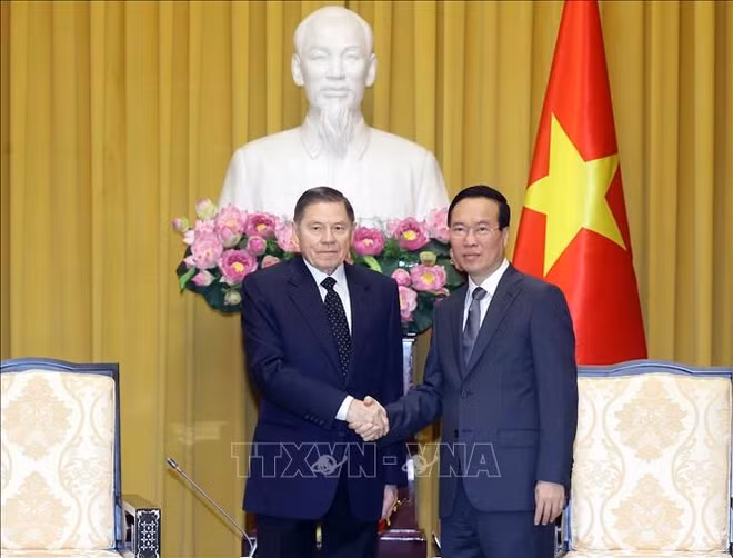 越南国家主席武文赏会见俄罗斯联邦最高法院首席大法官维亚切斯拉夫·列别杰夫 ảnh 2