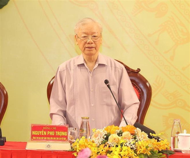 阮富仲总书记:人民公安力量在党建和整顿工作中发挥榜样带头作用 ảnh 2 阮富仲总书记:人民公安力量在党建和整顿工作中发挥榜样带头作用 ảnh 2