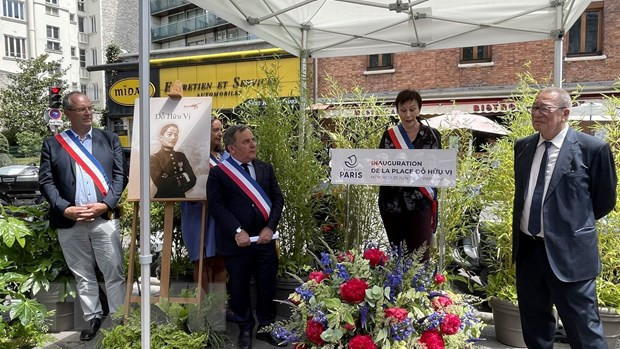 杜友味广场命名仪式在法国巴黎举行 ảnh 2