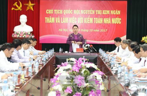 越南国会主席阮氏金银:应不断提高公开透明度 实现国家审计现代化 ảnh 1 越南国会主席阮氏金银:应不断提高公开透明度 实现国家审计现代化 ảnh 1