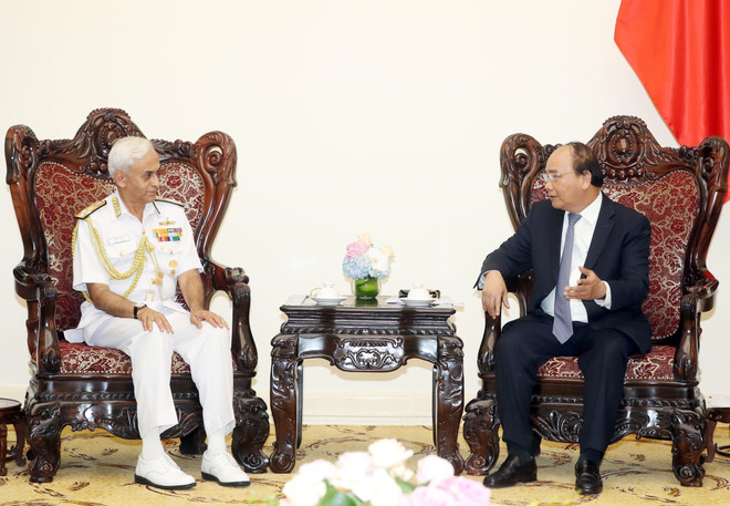 政府总理阮春福会见印度参谋长委员会主席 ảnh 2 政府总理阮春福会见印度参谋长委员会主席 ảnh 2