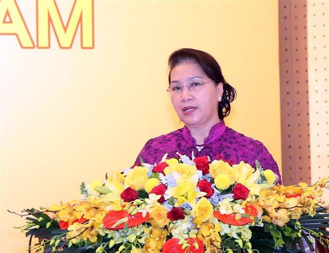 越南国会主席阮氏金银出席2019年《越南创新黄皮书》发布会 ảnh 2