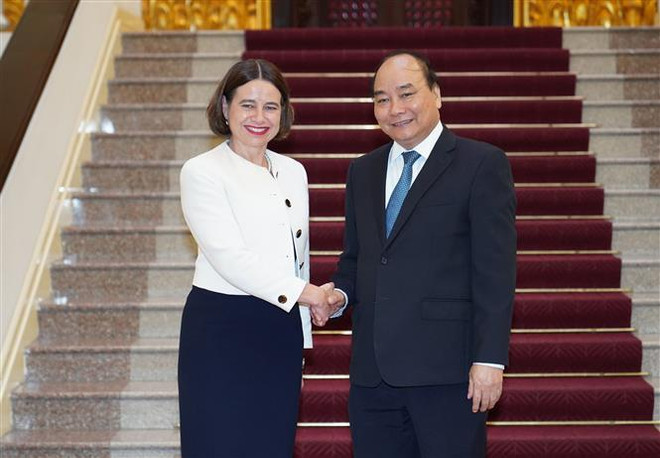 政府总理阮春福会见澳大利亚驻越大使 ảnh 1 政府总理阮春福会见澳大利亚驻越大使 ảnh 1
