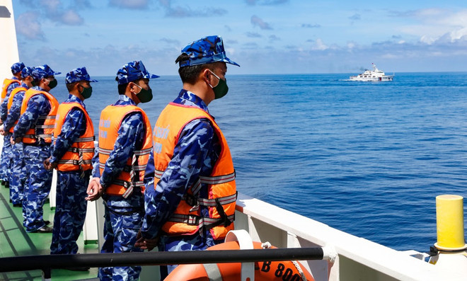 越中海警2021年第二次海上联合巡逻圆满结束 ảnh 1 越中海警2021年第二次海上联合巡逻圆满结束 ảnh 1