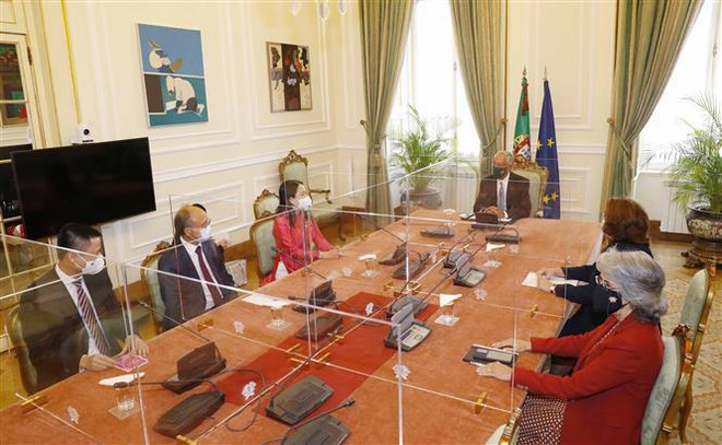 越南国家副主席武氏映春会见葡萄牙总统 ảnh 2