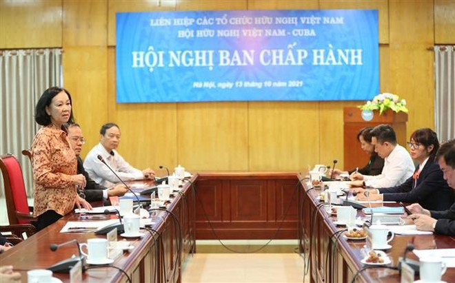 越南国会对外委员会主任武海河当选为2021-2025年阶段越古友好协会主席 ảnh 2