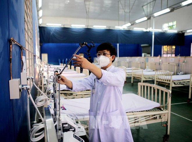 10月16日胡志明市关闭第一家野战医院 ảnh 1 10月16日胡志明市关闭第一家野战医院 ảnh 1