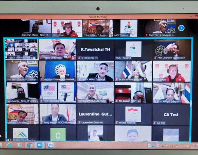 SEAGF办公室会议以视频方式召开 更新第31届东运会和其他重要内容 ảnh 2 SEAGF办公室会议以视频方式召开 更新第31届东运会和其他重要内容 ảnh 2