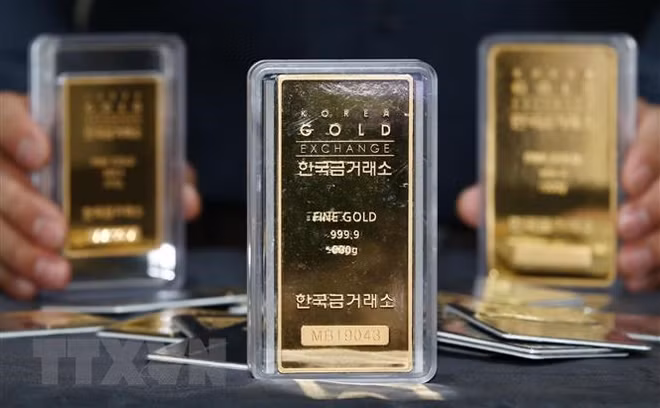 10月13日上午越南国内黄金价格上涨5万越盾 ảnh 1
