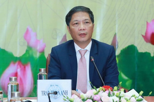 中央经济部部长陈俊英会见美国东盟商业理事会代表团 ảnh 1 中央经济部部长陈俊英会见美国东盟商业理事会代表团 ảnh 1