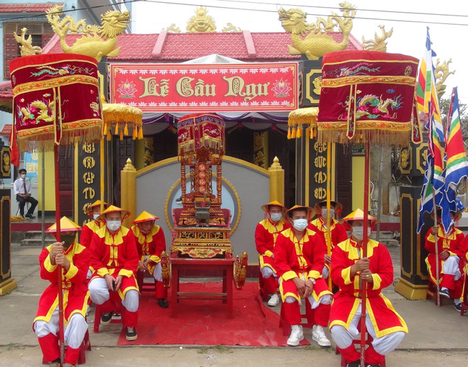 越南广平省景阳沿海村的求鱼节热闹开幕 ảnh 1 越南广平省景阳沿海村的求鱼节热闹开幕 ảnh 1