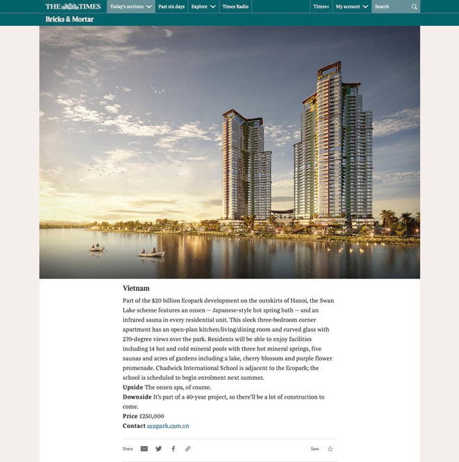 英媒美媒：越南打造世界第一高层温泉综合体 ảnh 2
