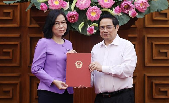 越南政府总理范明政颁发越通社社长任命决定 ảnh 1 越南政府总理范明政颁发越通社社长任命决定 ảnh 1